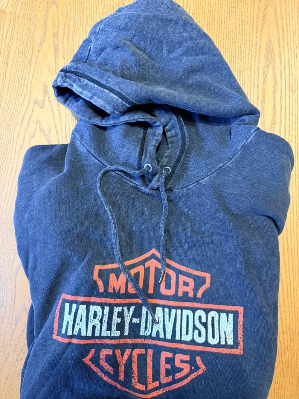 Harley-Davidson Faded Black Pullover Hoodie Men's 3XL